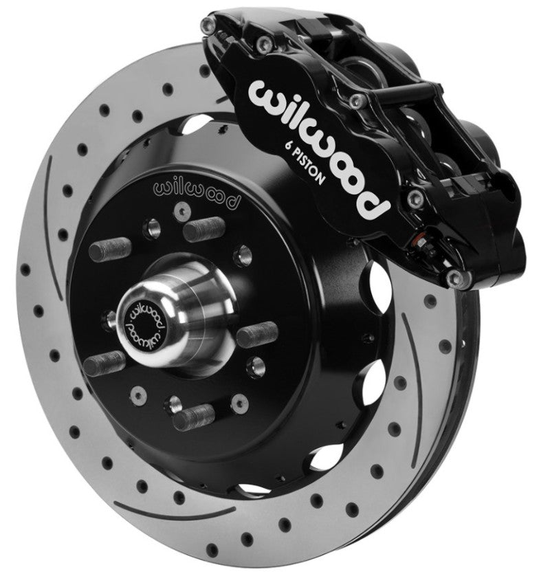 Wilwood 70-81 FBody/75-79 A&XBody FNSL6R Frt Brk Kit 12.88in D/S Rtr Blk Caliper Use w/ PD Spindle Big Brake Kits Wilwood