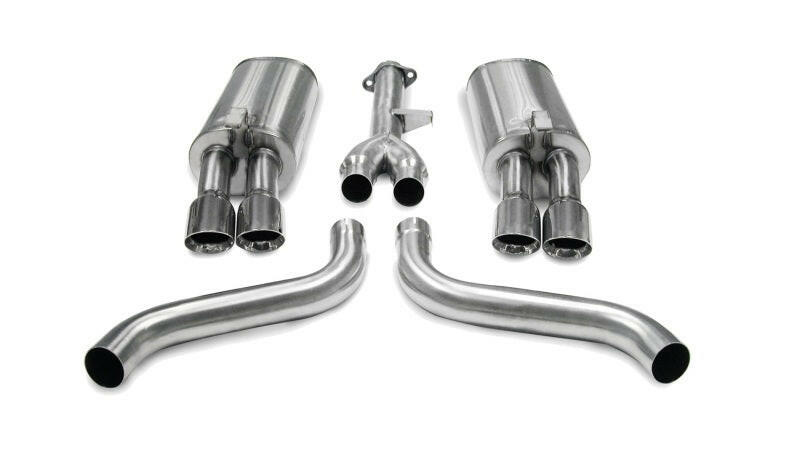 Corsa 1986-1991 Chevrolet Corvette C4 5.7L V8 L98 Polished Sport Cat-Back Exhaust Catback CORSA Performance