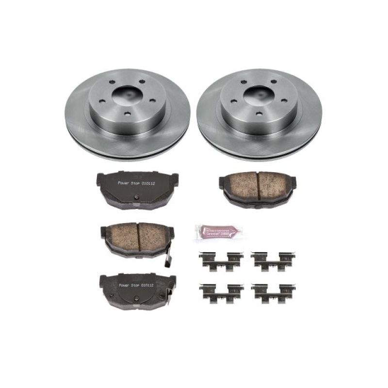 Power Stop 86-89 Nissan 300ZX Rear Autospecialty Brake Kit Brake Kits - OE PowerStop