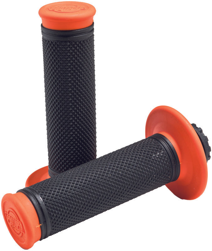 ProTaper Pro Series Clamp On Full Diamond Orange/Black Grips ProTaper