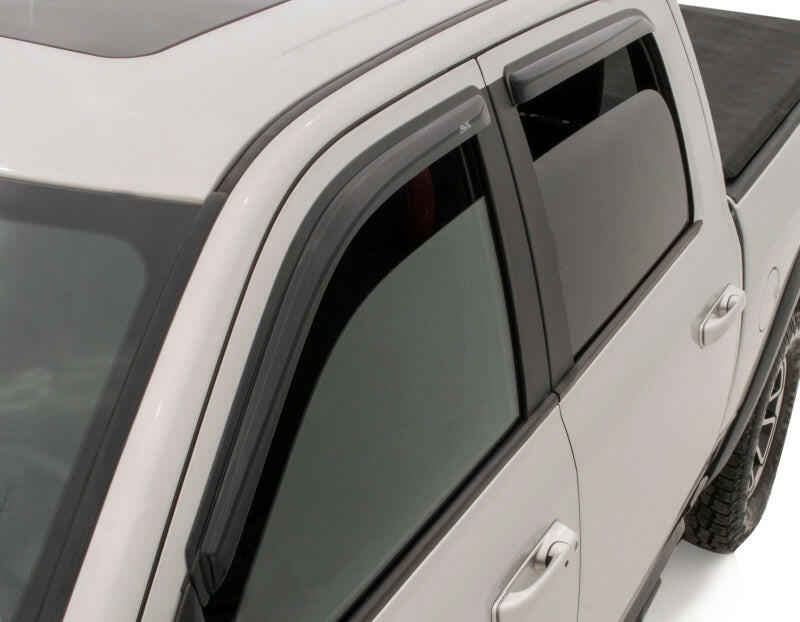 AVS 22-23 Toyota Tundra CrewMax Ventvisor Outside Mount Window Deflectors 4pc - Smoke Wind Deflectors AVS