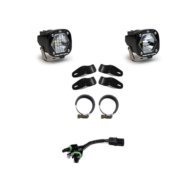Baja Designs S1 Universal Moto Kit Driving/Combo w/EFI Light Bars & Cubes Baja Designs