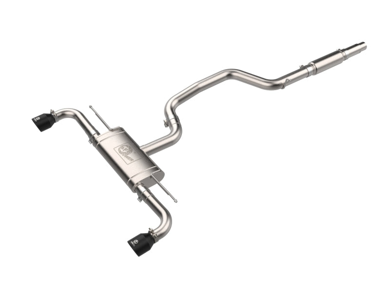 aFe 22-24 Volkswagen GTI MACH Force-Xp 3 to 2-1/2 IN Stainless Steel Cat-Back Exhaust w/Black Tip Tips aFe