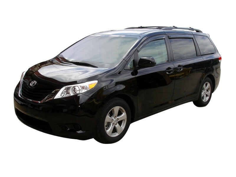 AVS 11-18 Toyota Sienna Ventvisor Outside Mount Window Deflectors 4pc - Smoke Wind Deflectors AVS