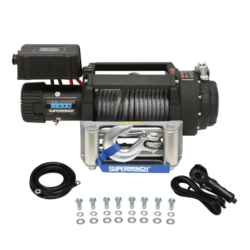 Superwinch 18000 LBS 12V DC Wire Rope Tiger Shark Winch Winches Superwinch