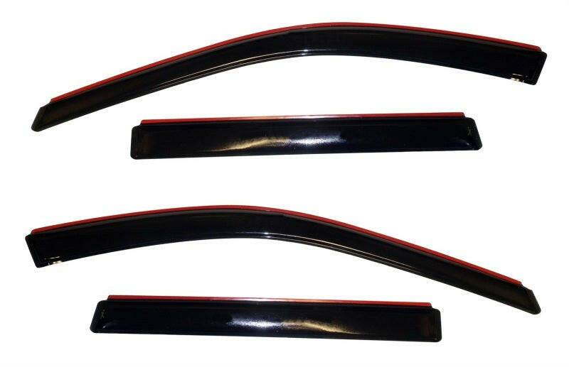 AVS 11-18 Jeep Grand Cherokee (Not L Model) Ventvisor In-Chnl FRT & RR Window Deflectors 4pc - Smoke Wind Deflectors AVS
