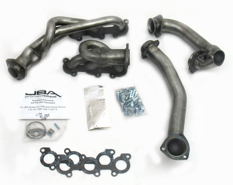 JBA 01-04 Toyota 3.4L V6 w/o EGR 1-1/2in Primary Raw 409SS Cat4Ward Header Headers & Manifolds JBA