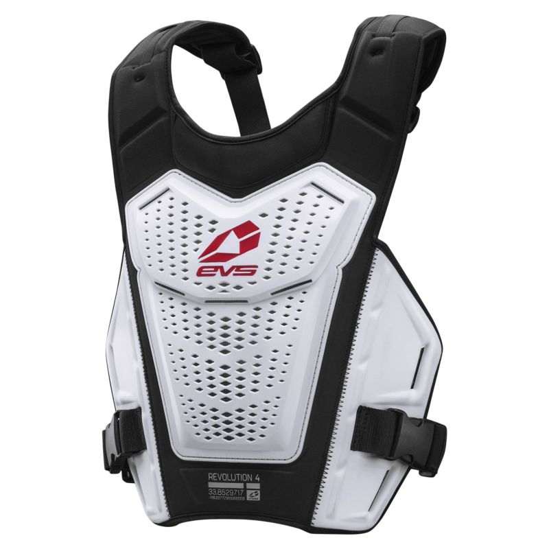 EVS Revo 4 Roost Deflector White - Small/Medium Body Protection EVS