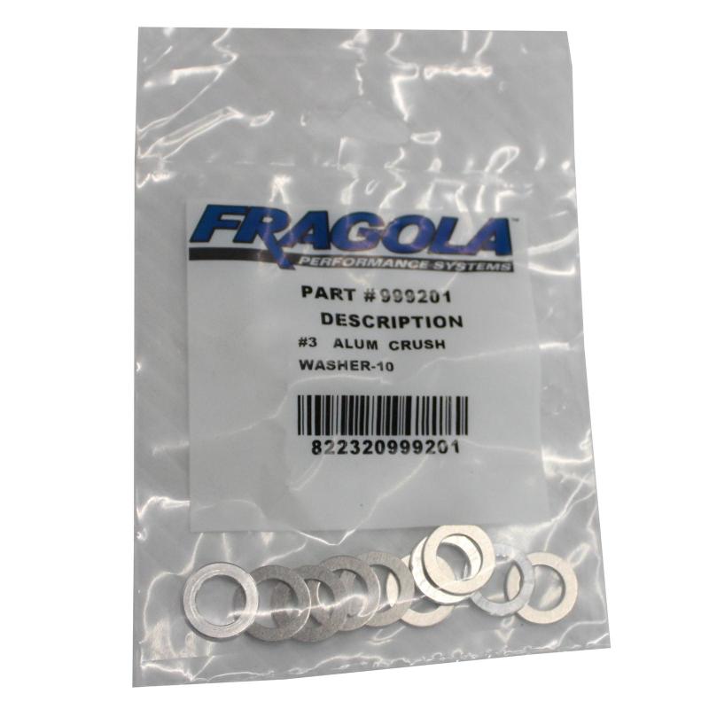 Fragola -3AN Alum. Crush Washer -AN-901 10 Pack Hardware - Singles Fragola