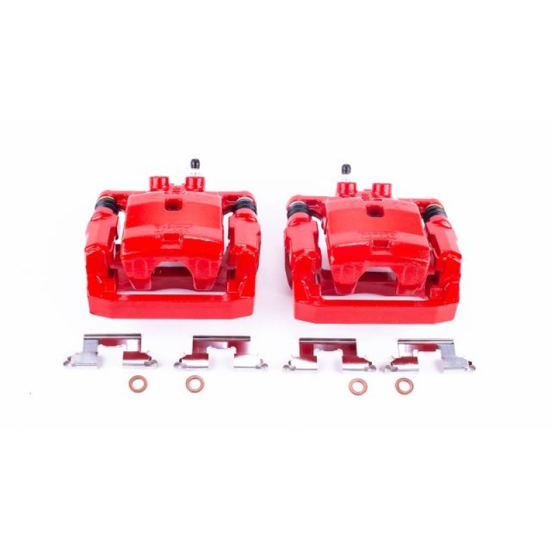 Power Stop 07-15 Mazda CX-9 Rear Red Calipers w/Brackets - Pair Brake Calipers - Perf PowerStop