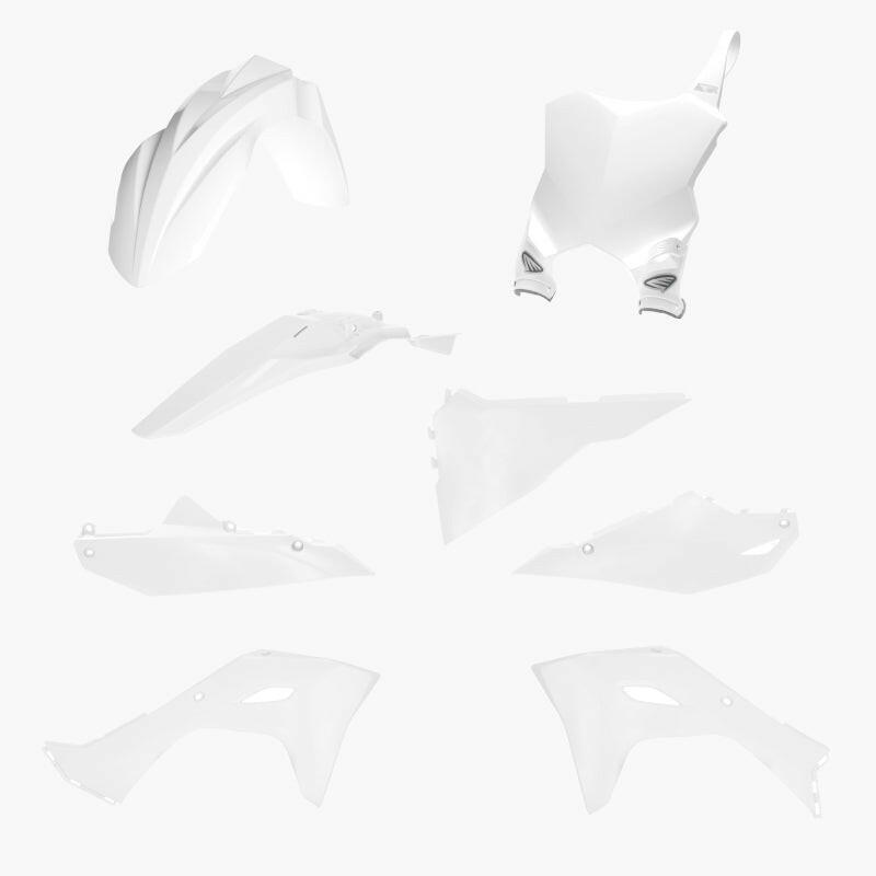 Cycra 2024 Kawasaki KX450 5 pc. Replica Body Kit - White Plastics Cycra