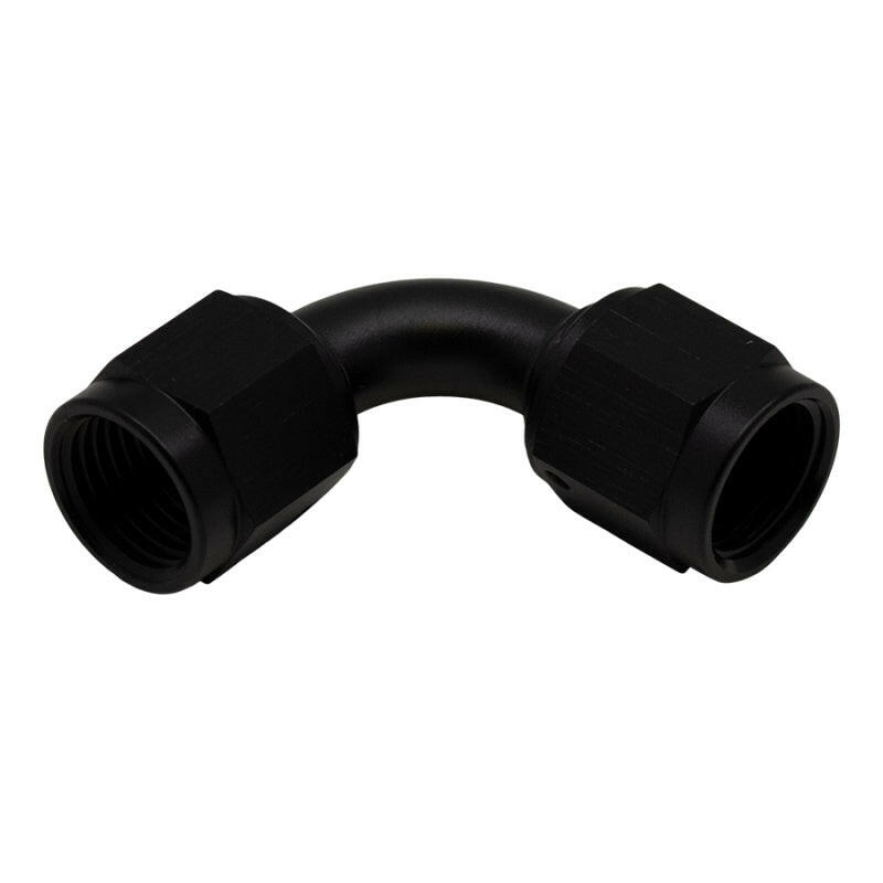 DeatschWerks 6AN Flare Female Swivel 90-Degree to 6AN Flare Female Swivel - Anodized Matte Black Fittings DeatschWerks
