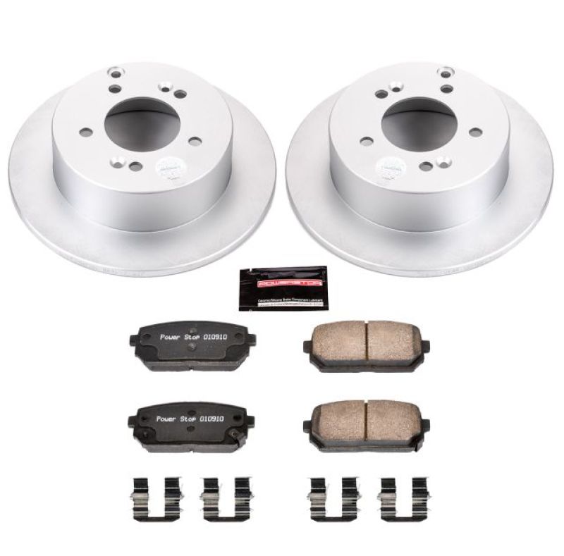 Power Stop 07-10 Kia Rondo Rear Z17 Evolution Geomet Coated Brake Kit Brake Kits - Performance Blank PowerStop
