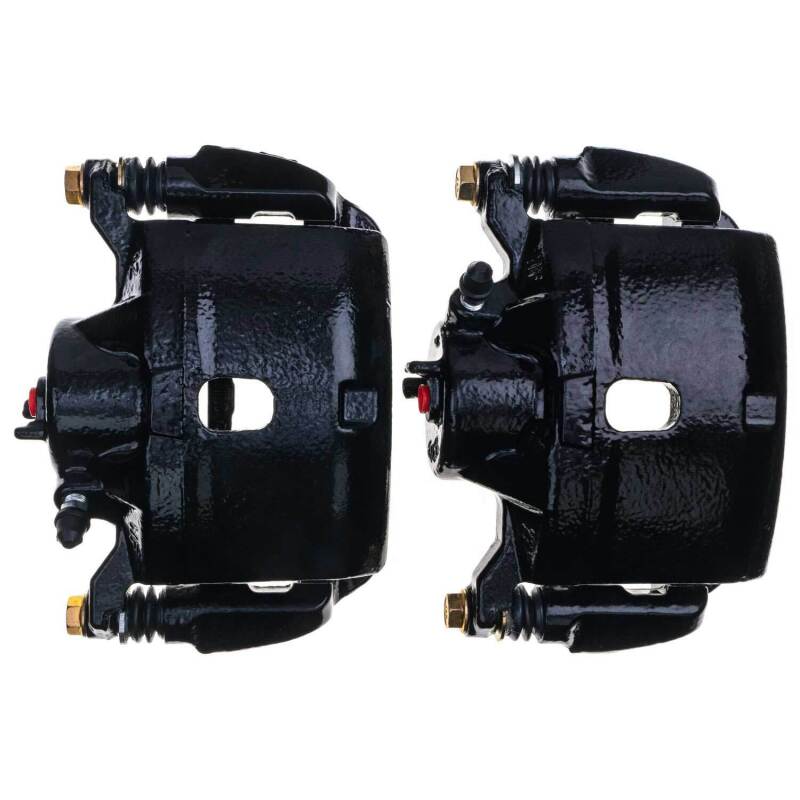 Power Stop 13-15 Acura ILX Front Black Caliper - Pair w/Bracket Brake Calipers - Perf PowerStop