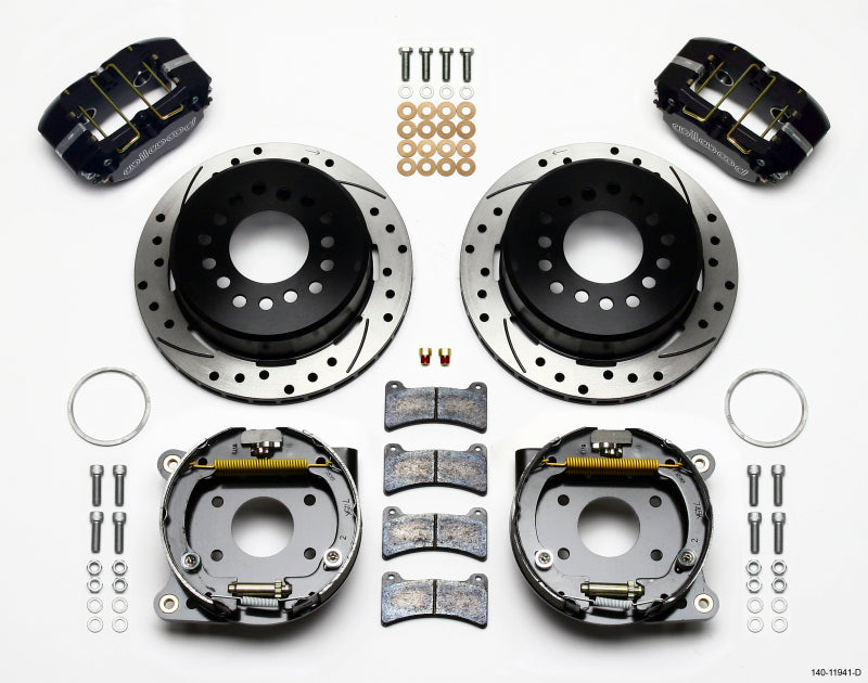 Wilwood Dynapro Low-Profile 11.00in P-Brake Kit Drilled AMC 71-74 2.60in Offset Big Brake Kits Wilwood