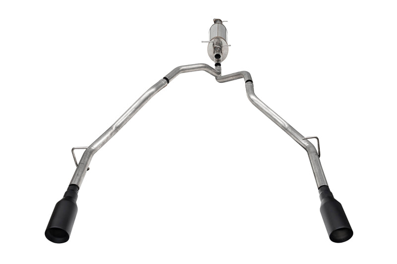 Corsa 25-26 Ram 2.5in Stainless Steel Sport Cat-back Dual Rear Exit 5.0in Black Tips Catback CORSA Performance