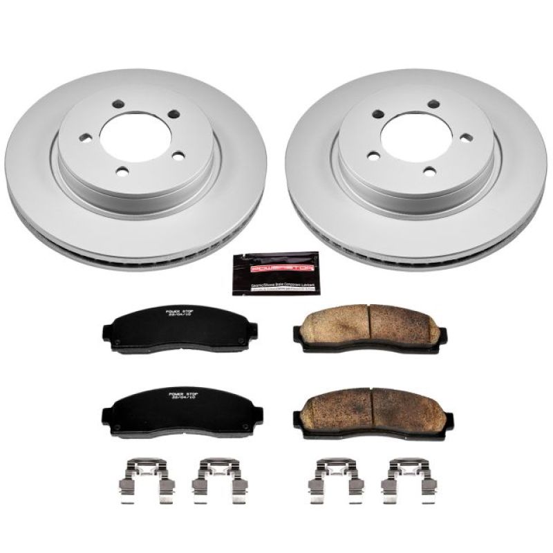 Power Stop 02-05 Ford Explorer Front Z17 Evolution Geomet Coated Brake Kit Brake Kits - Performance Blank PowerStop