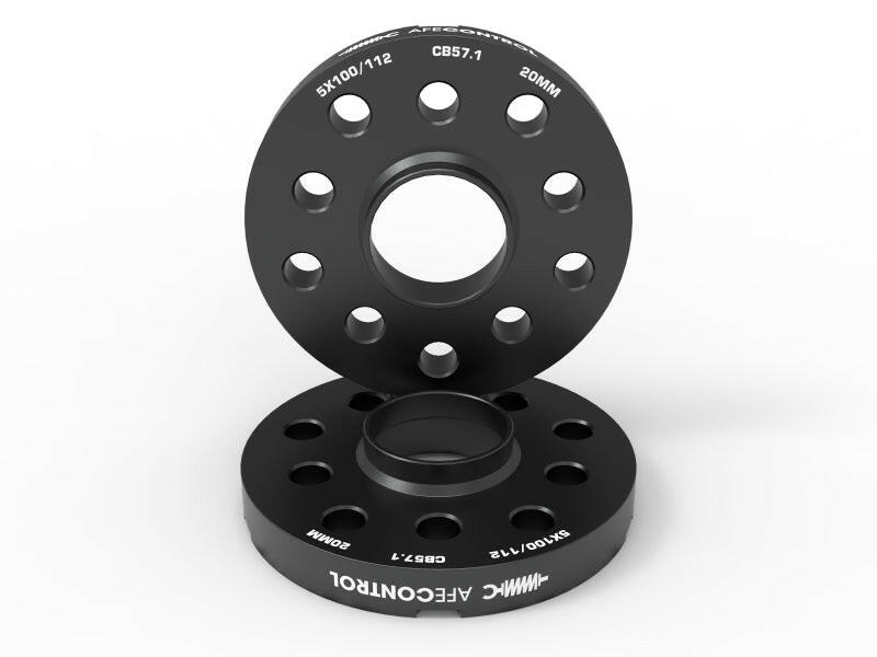 aFe CONTROL Billet Aluminum Wheel Spacers 5x100/112 CB57.1 20mm - Volkswagen/Audi Wheel Spacers & Adapters aFe