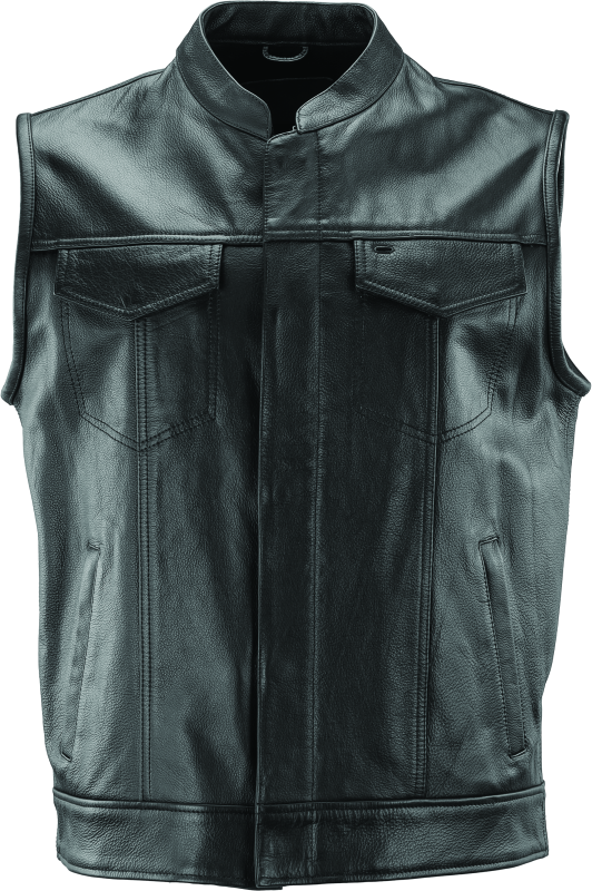 Kuryakyn Leather By River Road Vandal Club Vest Black - XL Vests Kuryakyn