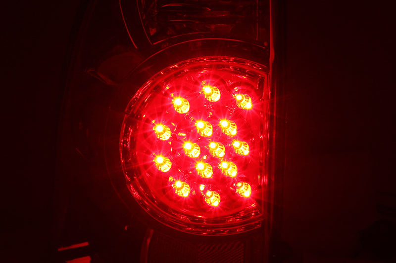 ANZO 2005-2015 Toyota Tacoma LED Taillights Smoke Tail Lights ANZO