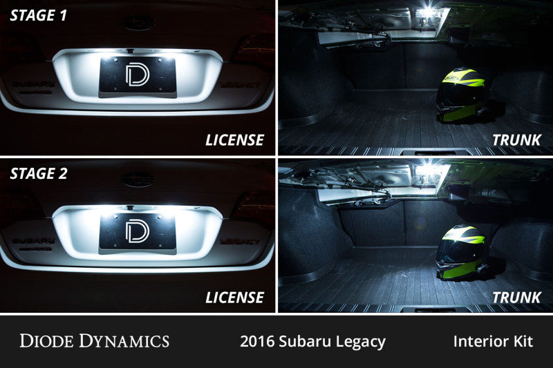 Diode Dynamics 15-19 Subaru Legacy Interior LED Kit Cool White Stage 1 Dash & Interior Trim Diode Dynamics