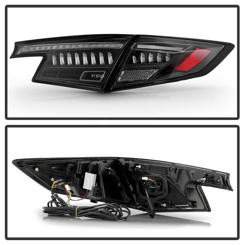 Spyder Apex 22-24 Honda Civic 5-Door LED Tail Lights - Black (ALT-YD-HC225DAP-SEQGR-BK) Tail Lights SPYDER