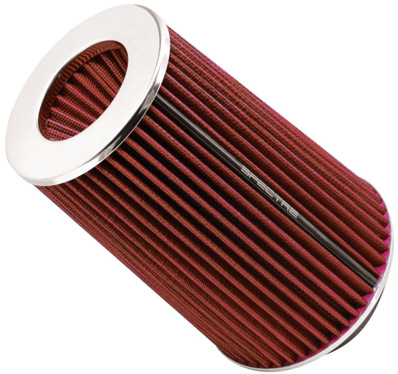 Spectre Adjustable Conical Air Filter 9-1/2in. Tall (Fits 3in. / 3-1/2in. / 4in. Tubes) - Red Air Filters - Universal Fit Spectre