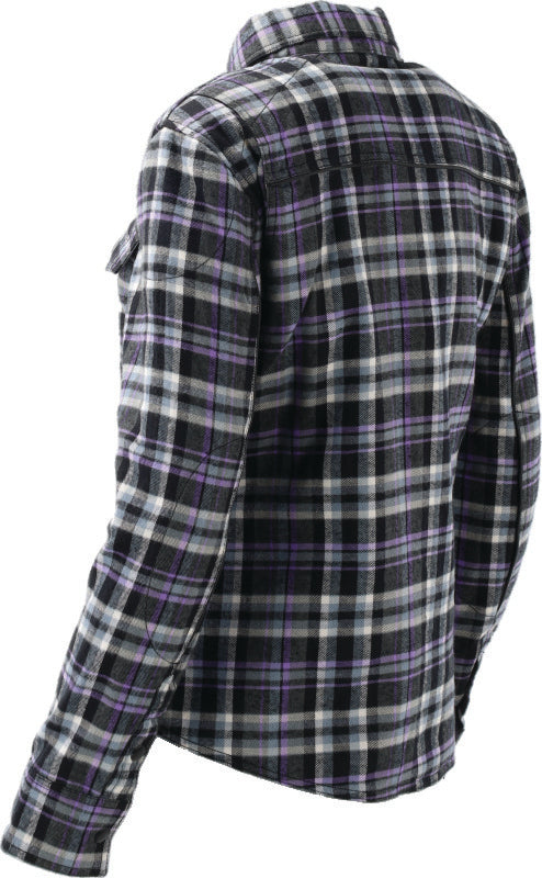 Kuryakyn Leather By River Road Cameo Flannel Moto Shirt Womens - Small Shirts Kuryakyn