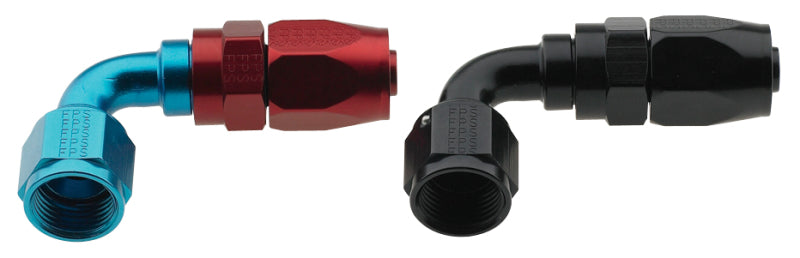 Fragola -4AN x 90 Degree Pro-Flow Hose End - Blue/Red Fittings Fragola