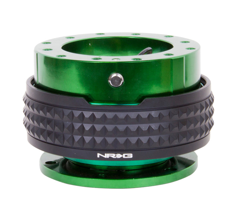 NRG Quick Release Kit - Pyramid Edition - Green Body / Black Pyramid Ring Quick Release Adapters NRG