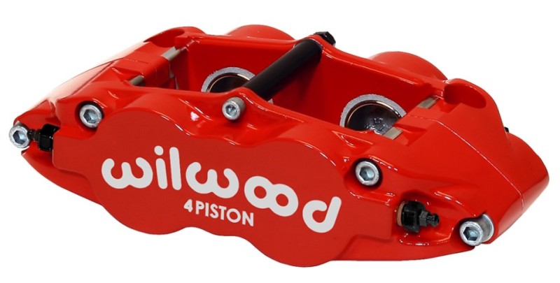 Wilwood Caliper-Narrow Superlite 4R - Red 1.75/1.75in Pistons 1.10in Disc Brake Calipers - Perf Wilwood