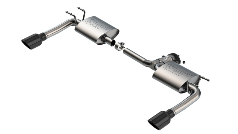 Borla 19-23 Mazda 3 NA / 21-23 Mazda 3 Turbo S-Type Axle Back Exhaust w/ 4in Black Tips Axle Back Borla