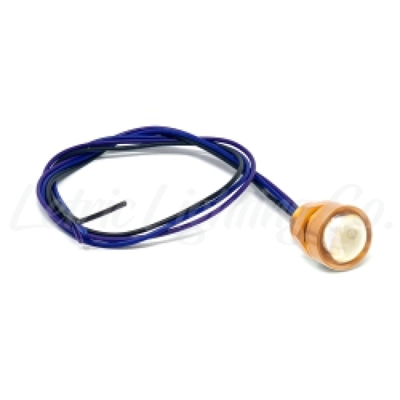 Letric Lighting Royal Flush G2 LED Sealed Gold Anodized Body - Red/Amber Light Accessories and Wiring Letric Lighting