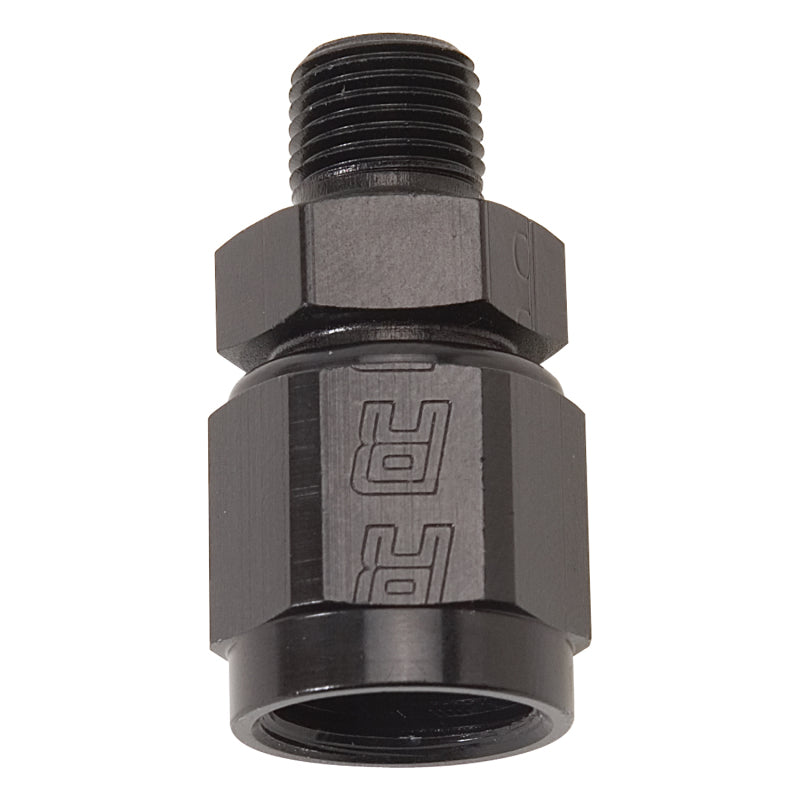 Russell Performance -6 AN Straight Female to 1/8in Male NPT Fitting (Black) Fittings Russell