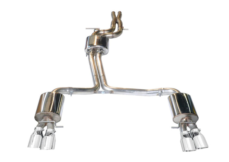 AWE Tuning Audi B8 / B8.5 S4 3.0T Touring Edition Exhaust - Chrome Silver Tips (90mm) Catback AWE Tuning