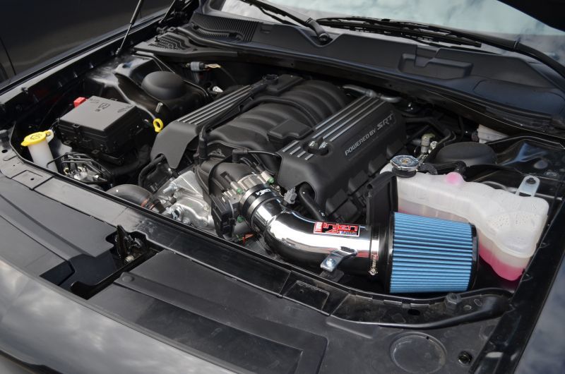 Injen 11-20 Dodge Challenger SRT-8 6.4L V8 Wrinkle Black Power-Flow Short Ram Intake Cold Air Intakes Injen