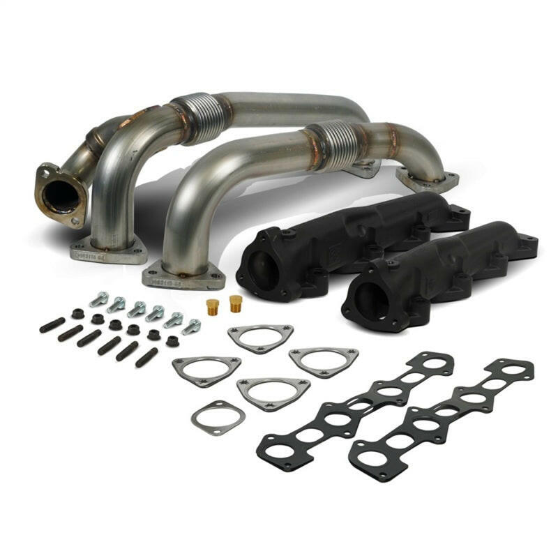 BD Diesel 08-10 Ford F-250/F-350/F-450/F-550 Powerstroke 6.4L Up Pipes Kit w/Manifold Set Connecting Pipes BD Diesel