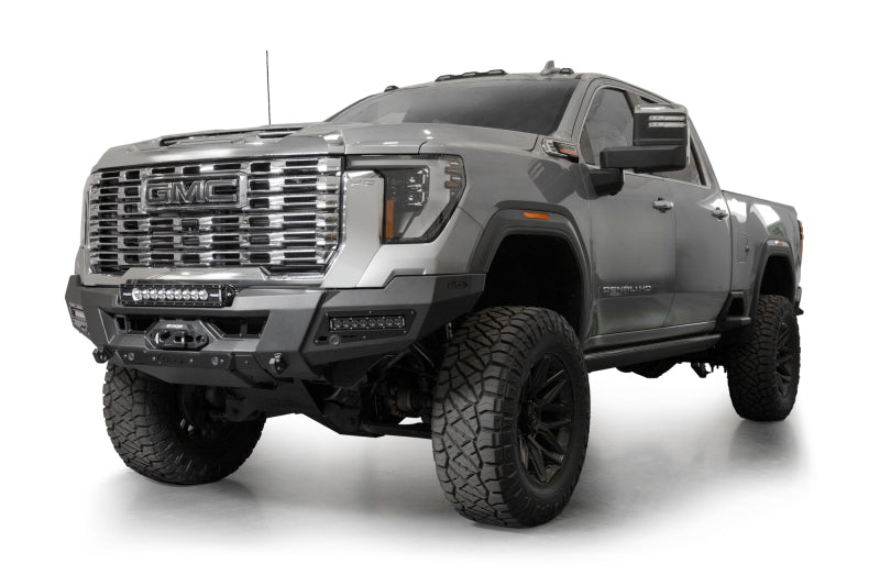 Addictive Desert Designs 24+ GMC 2500/3500 Phantom Front Bumper w/Winch- Hammer Black Bumpers - Steel Addictive Desert Designs