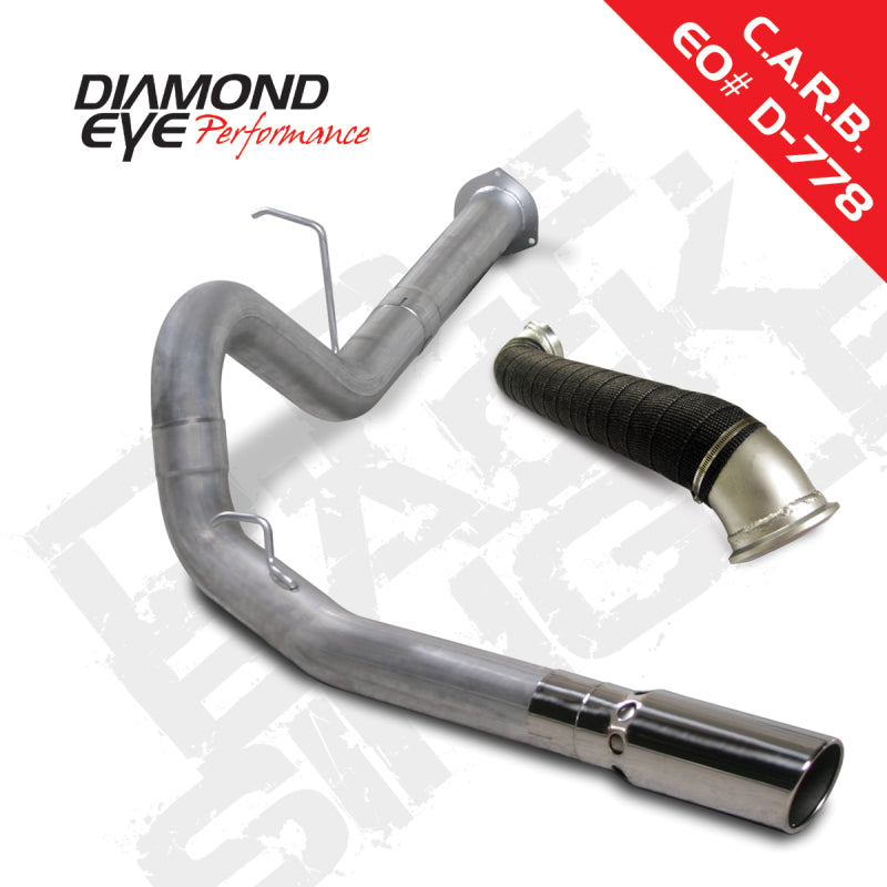 Diamond Eye KIT 4in DPF-BACK Single w/ TDP AL 07.5-10 Chevy/GMC 6.6L Duramax 2500/3500 DPF Back Diamond Eye Performance