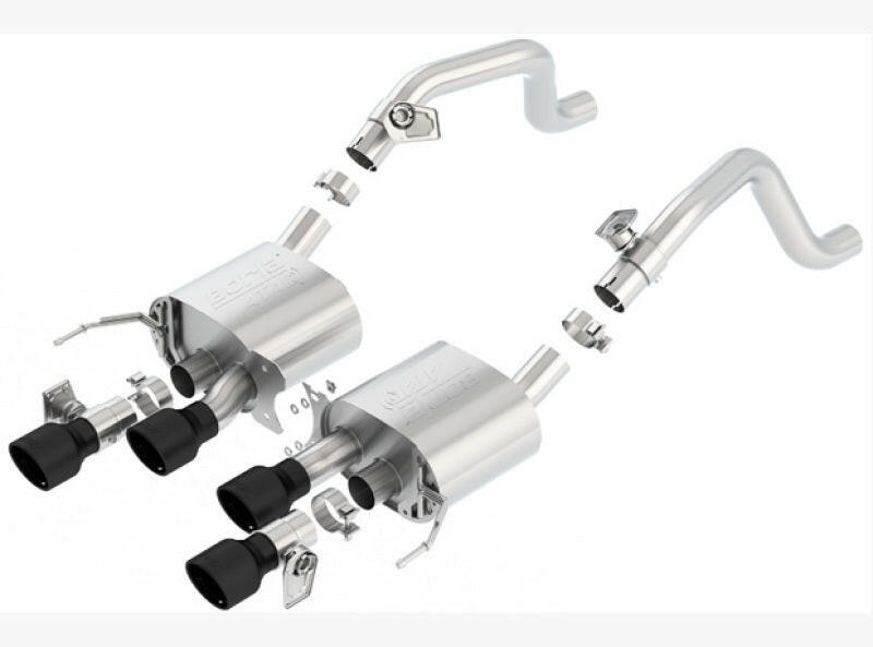 Borla 14-18 C7 Corvette Stingray Axle-Back ATAK Exhaust 2.75in To Muffler Dual 2.75in Out 4.25in Tip Axle Back Borla
