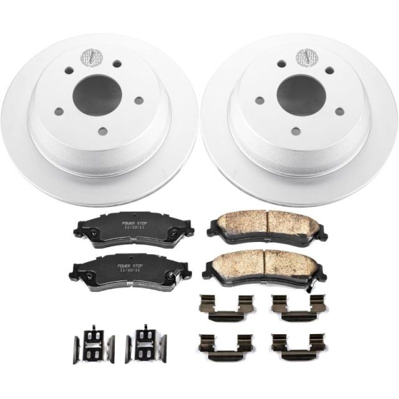 Power Stop 98-05 Chevrolet Blazer Rear Z17 Evolution Geomet Coated Brake Kit Brake Kits - Performance Blank PowerStop