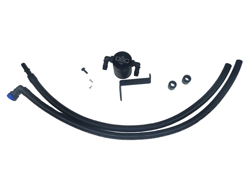 J&amp;L 2019-2024 Ford Ranger 2.3L Driver Side Oil Separator 3.0 - Blk Anodized Oil Separators J&L