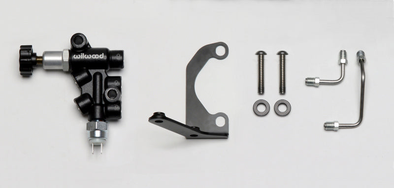 Wilwood Tandem Master Cylinder Mounting Bracket L/H Kit w/ Prop Valve Brake Master Cylinder Wilwood