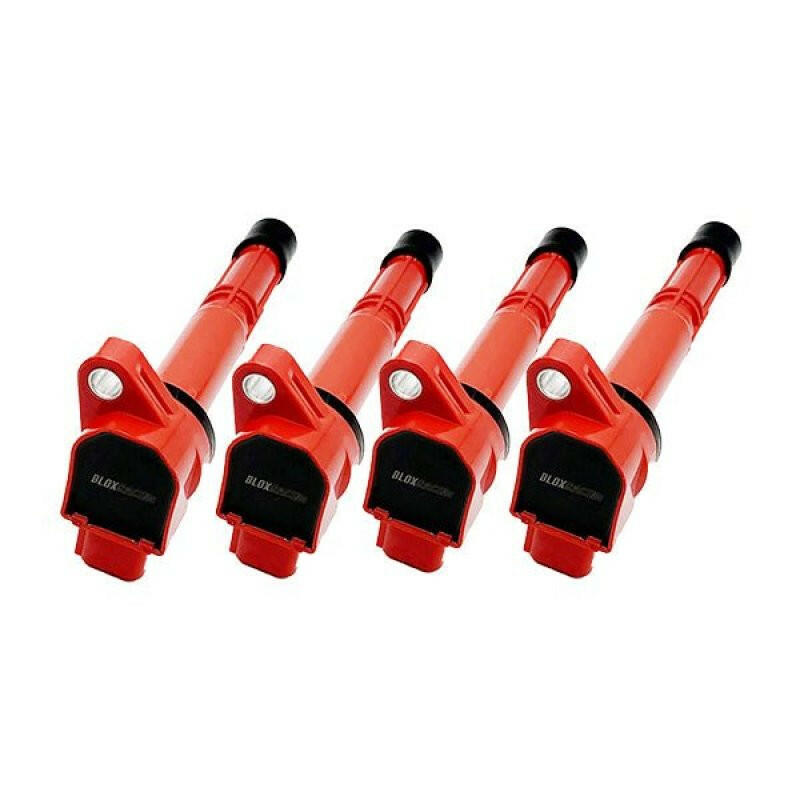 BLOX Honda K-Series Coil Pack Set of 4 - Red Stock Replacement Ignition BLOX Racing