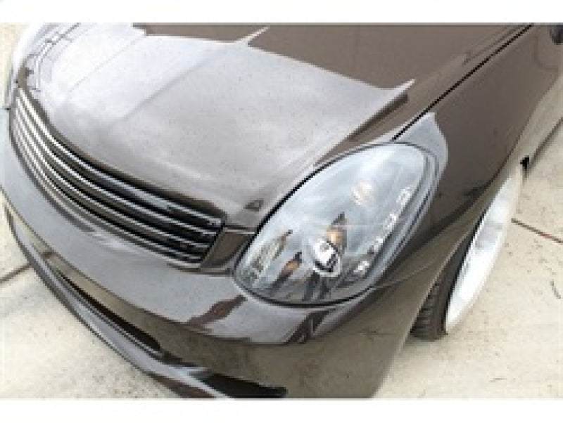 Spyder Infiniti G35 03-04 4DR Projector Halogen - LED Halo DRL Blk High H4 PRO-YD-IG35034D-DRL-BK Headlights SPYDER
