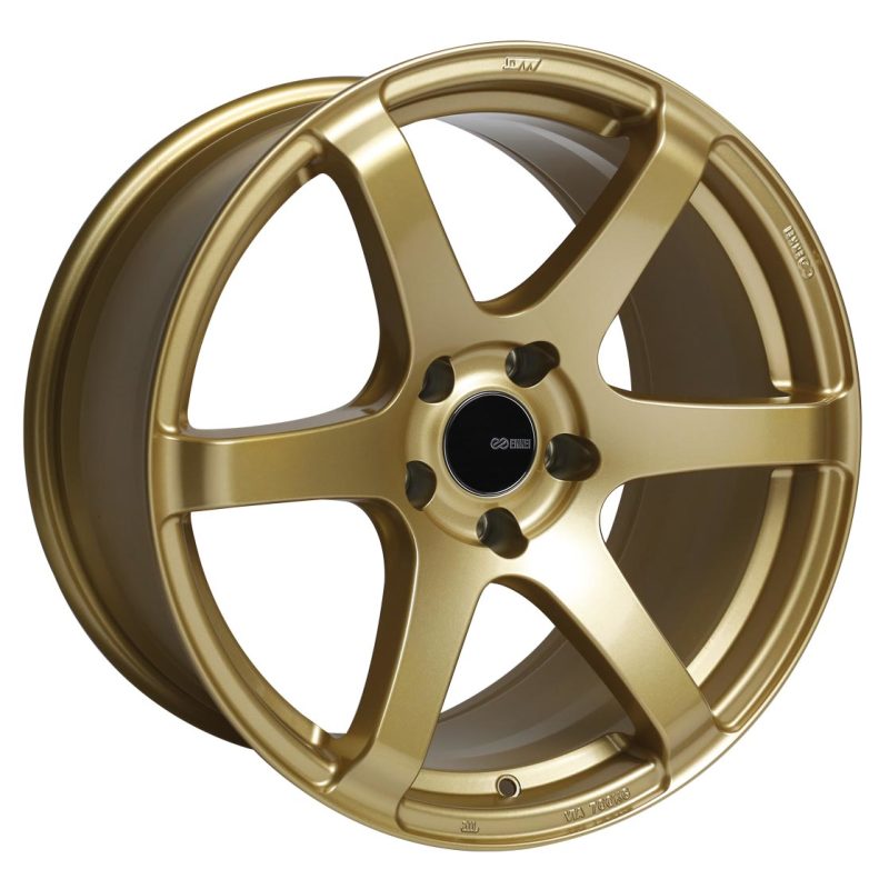 Enkei T6S 18x8 45mm Offset 5x100 Bolt Pattern 72.6 Bore Gold Wheel Wheels - Cast Enkei