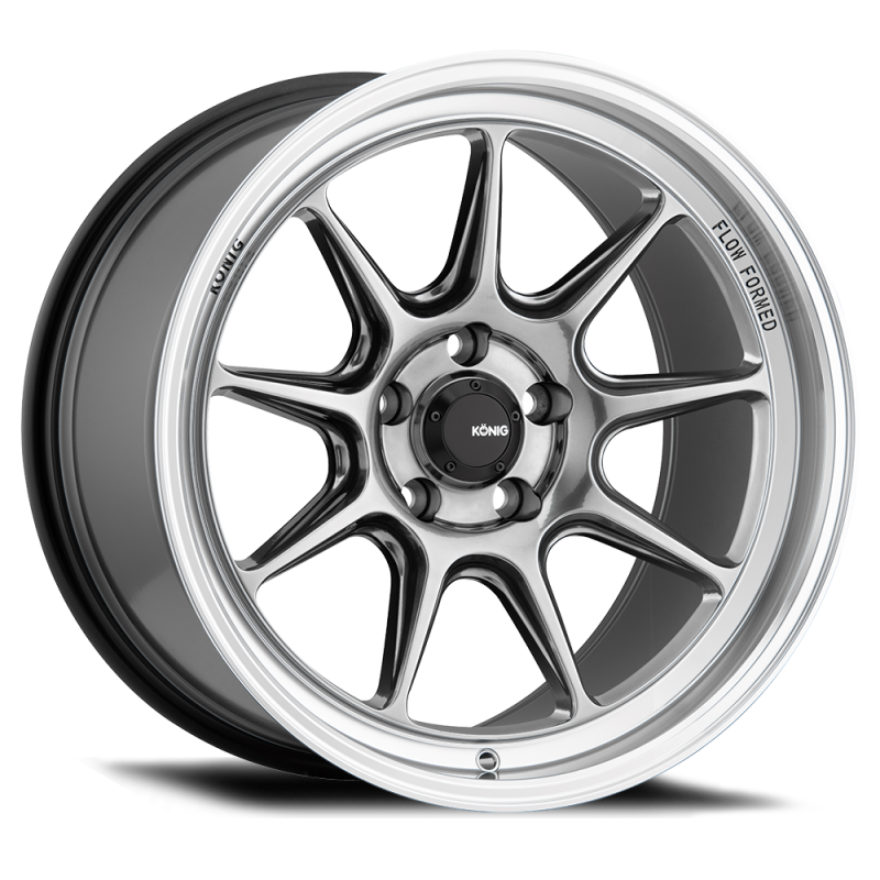 Konig Countergram 18x9.5A 5x114.3 ET35 Hyper Chrome / Machined Lip Wheels - Cast Konig