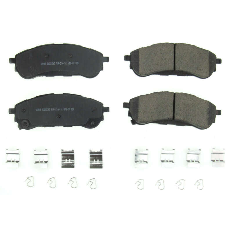 Power Stop 2019 Ford Ranger Rear Z17 Evolution Ceramic Brake Pads w/Hardware Brake Pads - OE PowerStop