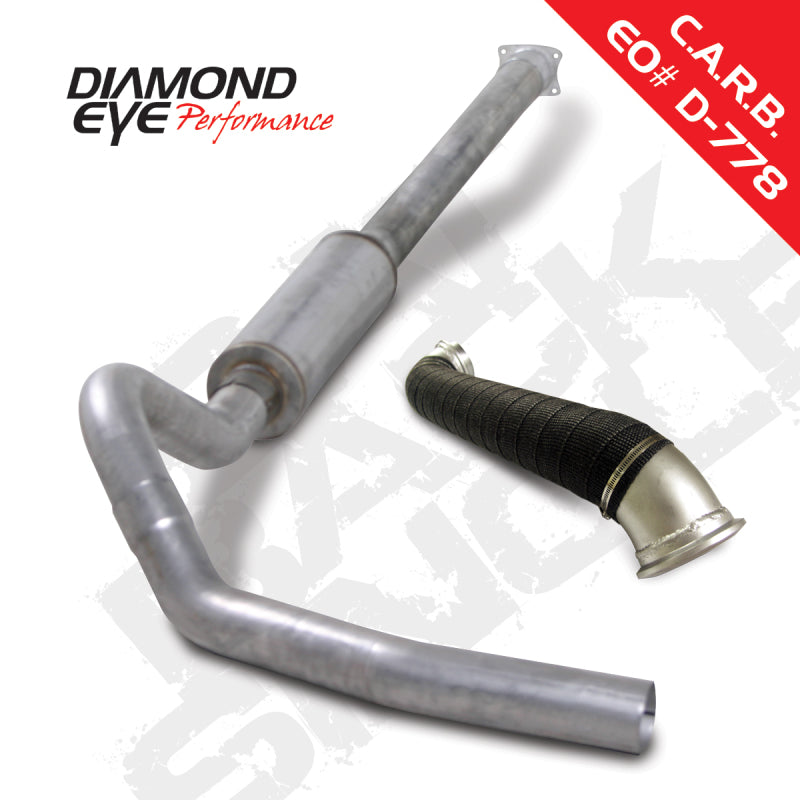 Diamond Eye KIT 4in Catback Single w/ TDP AL 04-05 Chevy/GMC 6.6L Duramax 2500/3500 Catback Diamond Eye Performance