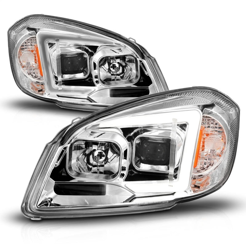 ANZO 05-10 Chevrolet Cobalt / 07-10 Pontiac G5 LED Projector Headlights Black Housing Headlights ANZO
